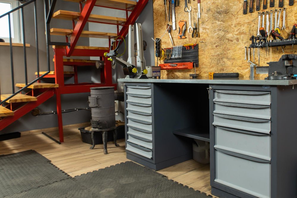 custom garage storage cabinets
